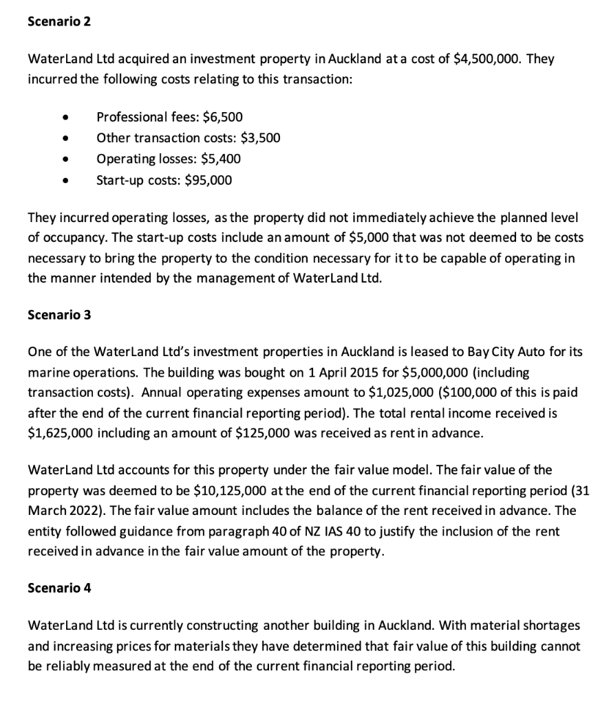 an investment property? How should the property be accounted for when Bay