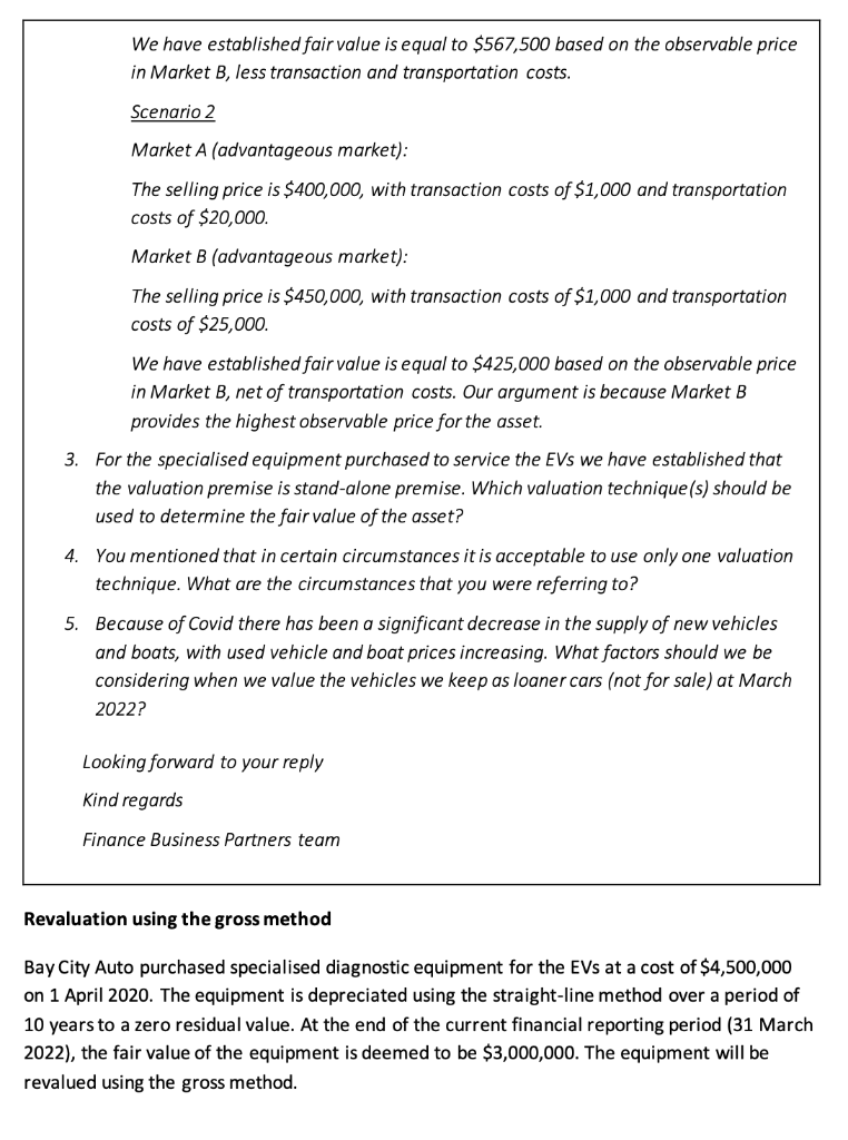 gross method i) Provide a journal entry at 31 March 2022 for