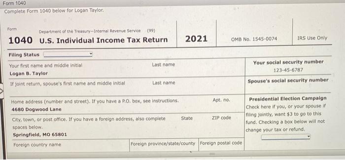 the following receipts: Logan inherited securities worth $60,000 from his uncle, Daniel,