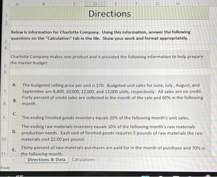  i need all the formulas for each question... A B E