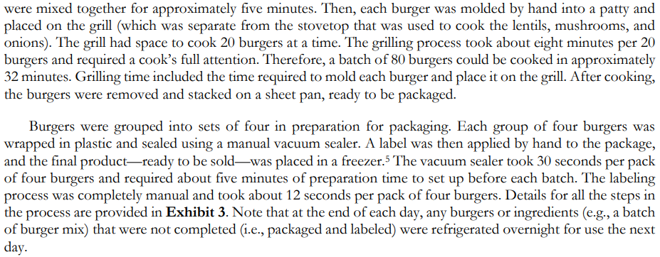 Question Here:Target capacity.Based on the data provided, choose a target production capacity