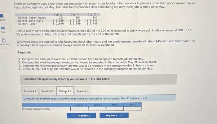 had no work in process or finished goods inventorles on hand at