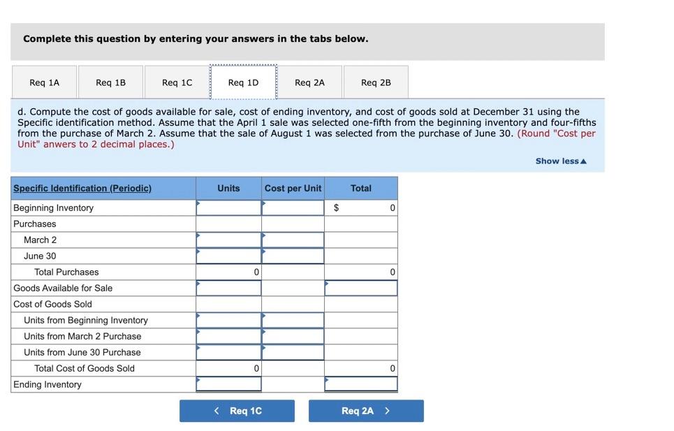 periodic inventory system. Assume its accounting records provided the following information at