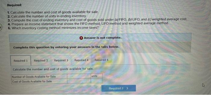 tracks the number of units purchased and sold throughout each year but