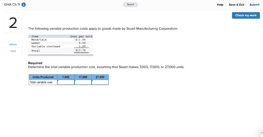 GHA 11. Question 2. please format the exact same GHA Ch 11