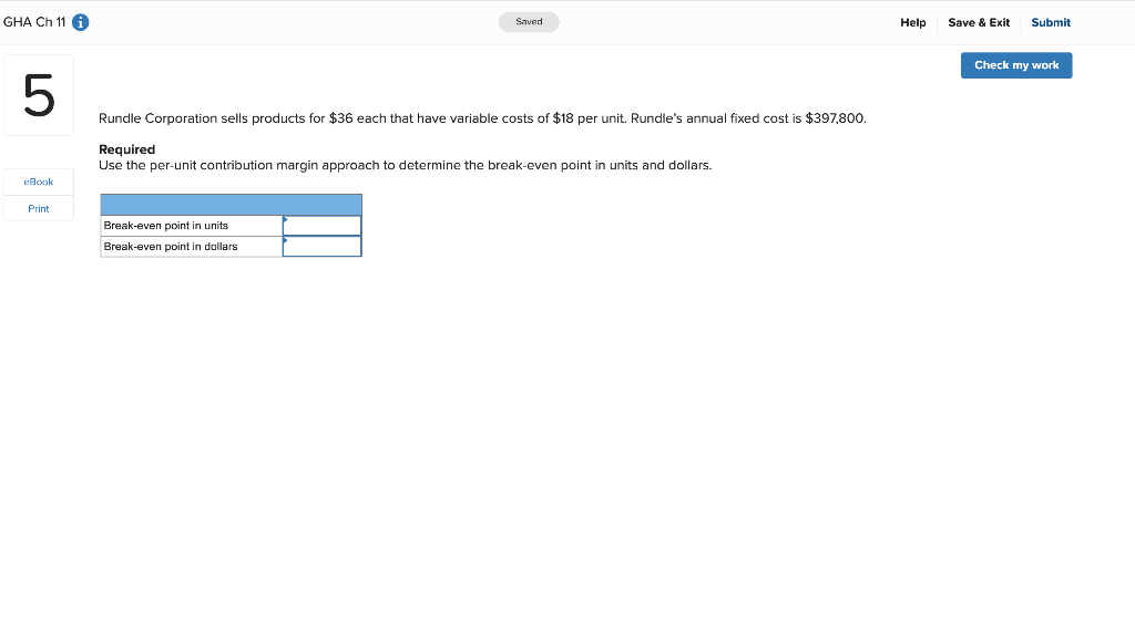 GHA 11. Question 5. please format the exact same GHA Ch 11