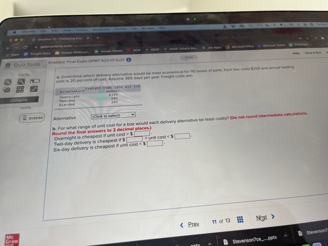 please solve it Question 10 - Proctoring Inal podproctorio.com Google Sides ra