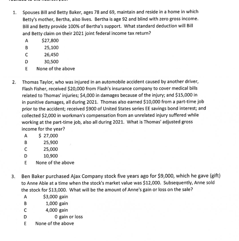 please answer all questions All final answers must be rounded to the