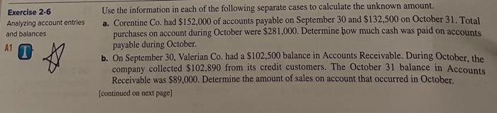 can you write all the steps out im confused Exercise 2-6 Analyzing