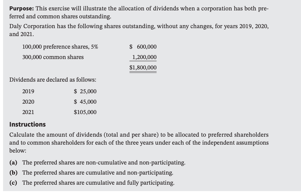 please show calculations Purpose: This exercise will illustrate the allocation of