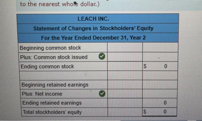 following events for the first two years of its operations: Year 1: