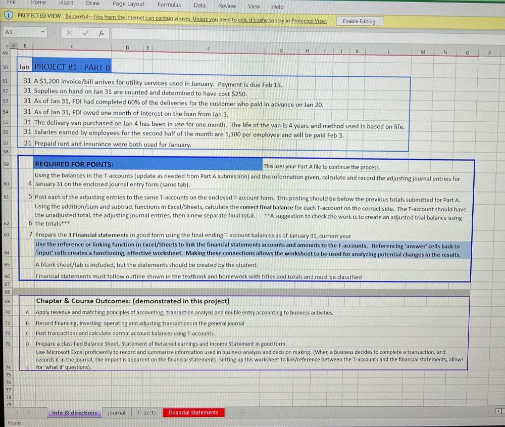 Complete excel spreadsheet for the following questions. If possible include any formulas