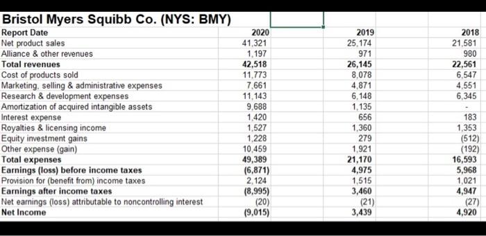 2019, and 2018) for both companies. You should include the following ratios
