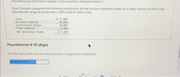 operating income Foundational 6-5 (Algo) $ 75,000 45,000 Net operating income 30,000