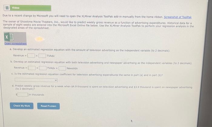 please help me with the numbers in the problem thank you! Video
