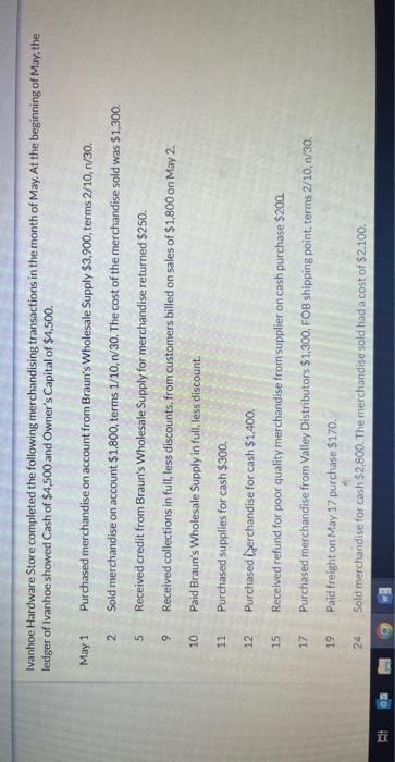 \\ \hline Cost of Goods Sold & J1 & No. & Credit