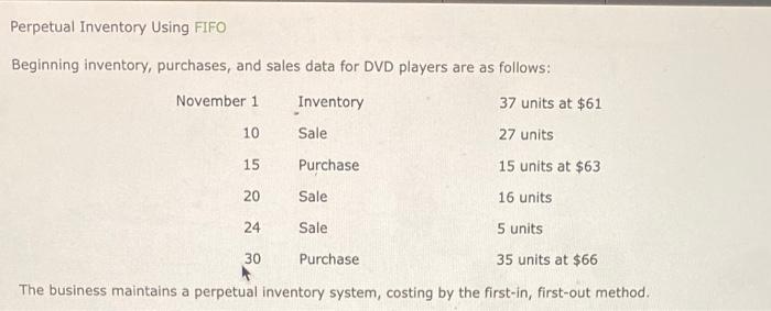 Can I get help with these perpetual inventory using FIFO? Perpetual Inventory