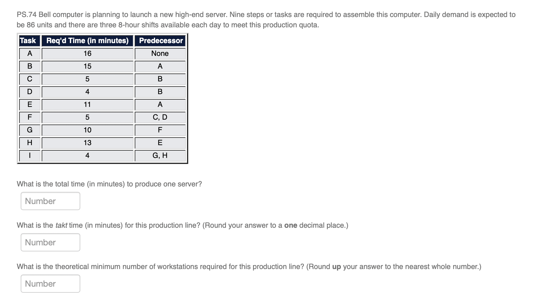 Bell computer is planning to launch a new high-end server. Nine steps