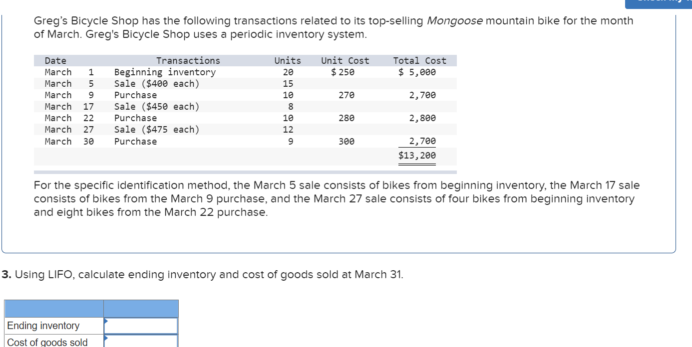 of $55,000 and ends the year with inventory of $45,000. During the