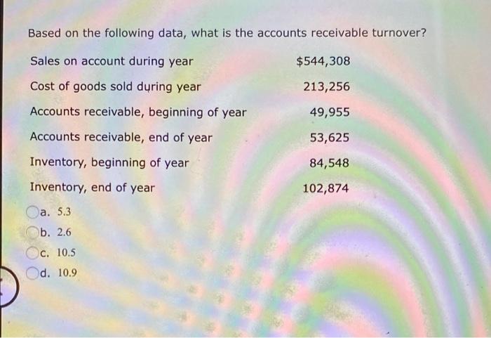 and ending balance figures and that all salts were on credit. $42,099