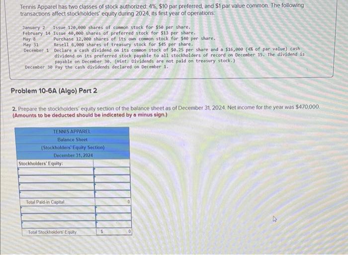 31 Resell 6,000 shares of treasury stock for $45 per share. December