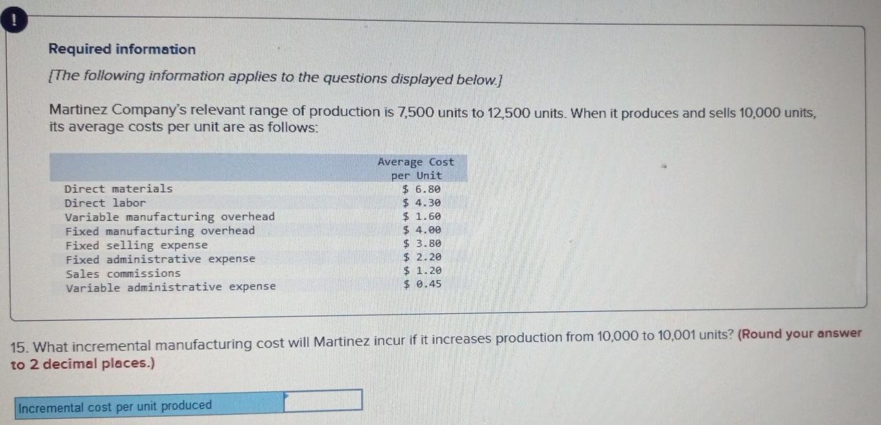 I am stuck on this one. Please help Required information [The following
