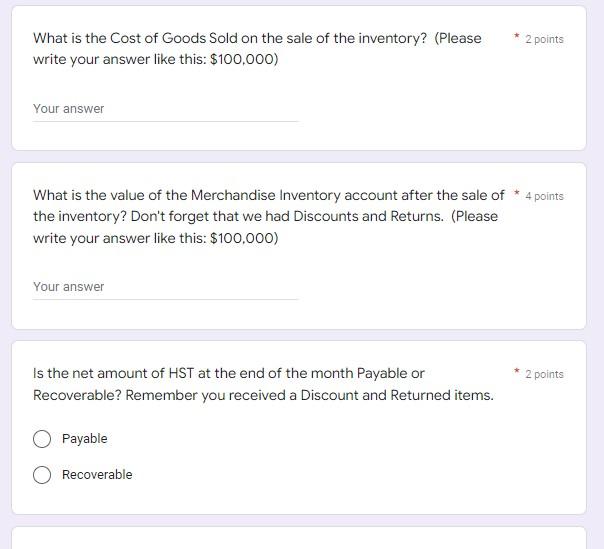 on sales and purchases. HST are remitted at the end of the
