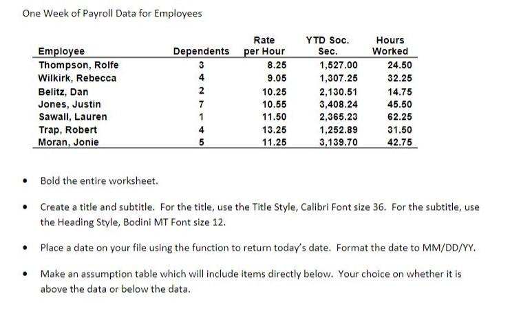 PLEASE EXPLAIN STEP BY STEP HOW TO DO THE FOLLOWING TABLE IN