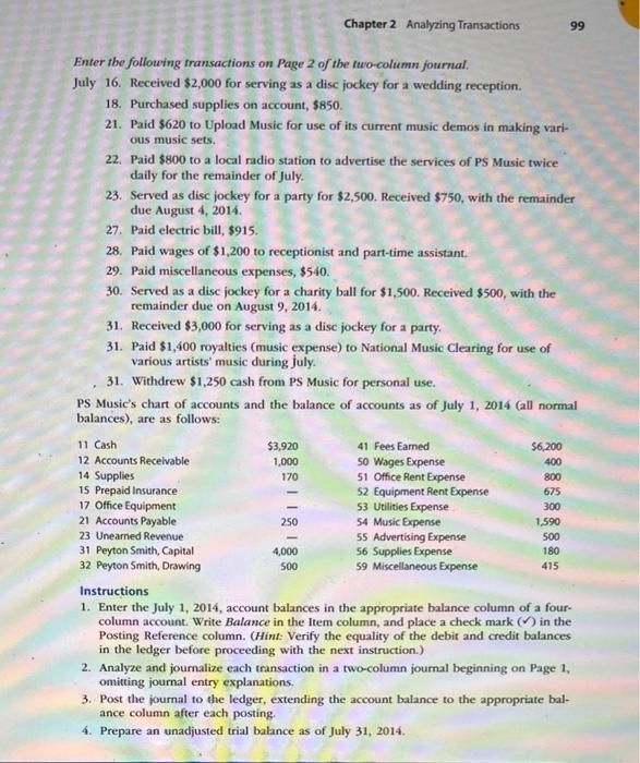 June 14 were described the end of Chapter 1 The following were