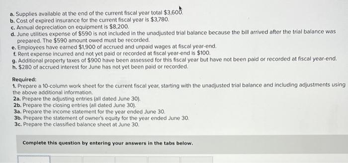 fiscal year-end. The credit balance of the V. Ace, Capital account was