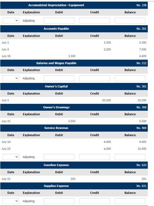 1 3 5 12 18 20 21 25 31 31 Journalize the