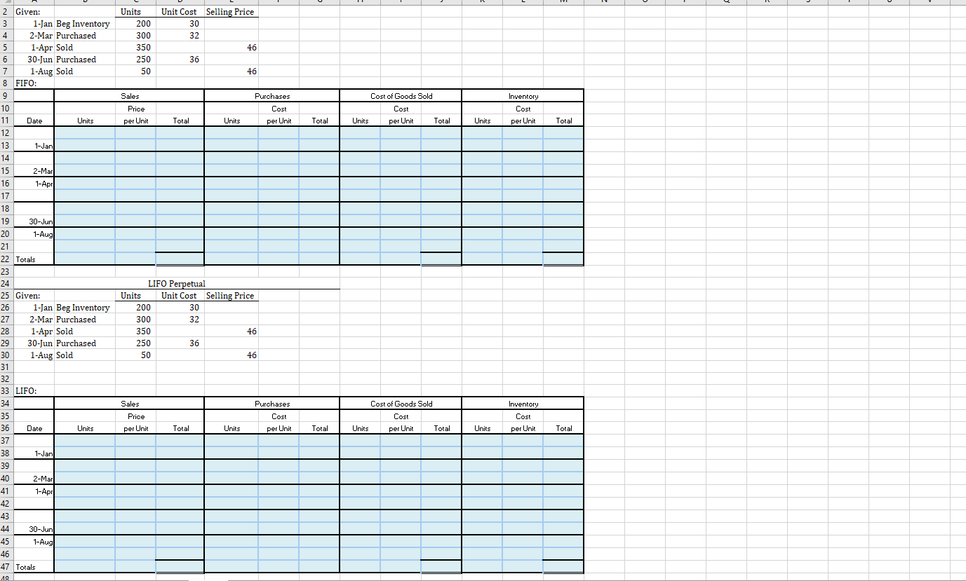 (b) LIFO \& (c) weighted average. \begin{tabular}{|l|l|l|l|} \hline Income Statement: & FIFO