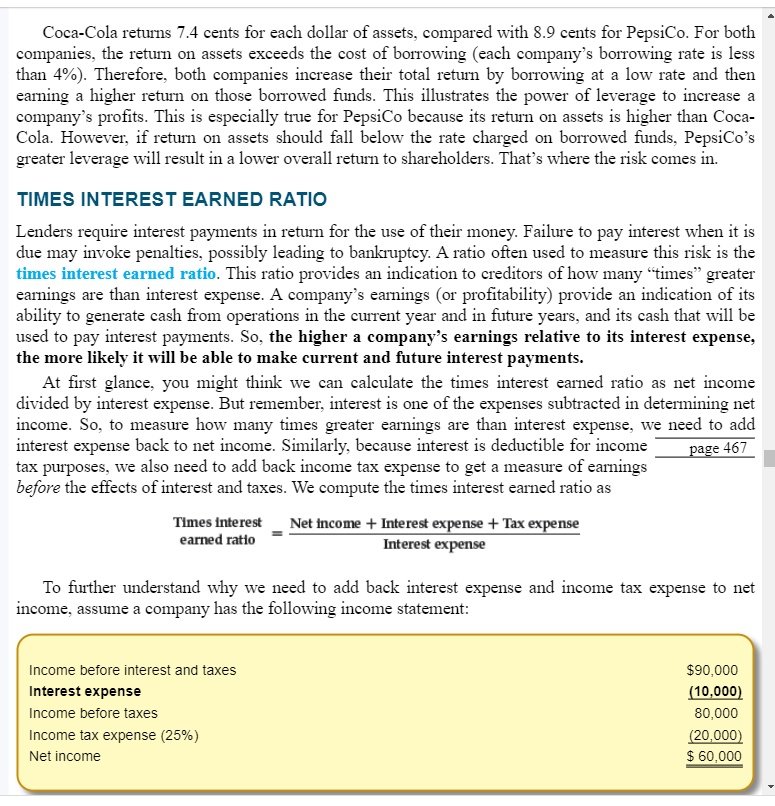 debt to equity ratio. Which Company has a higher risk? Identify whether