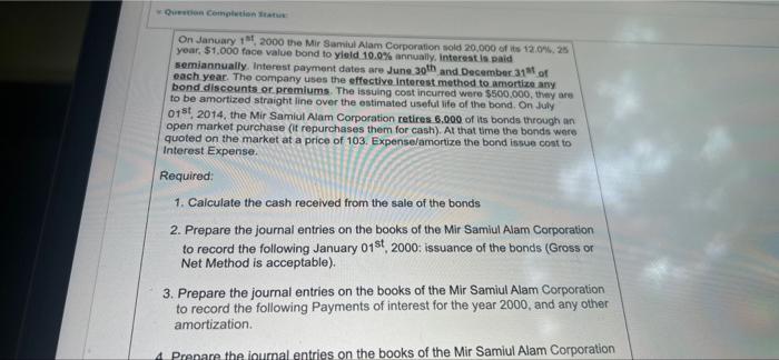  solve for #6 and 5 please. i need help Question Completion