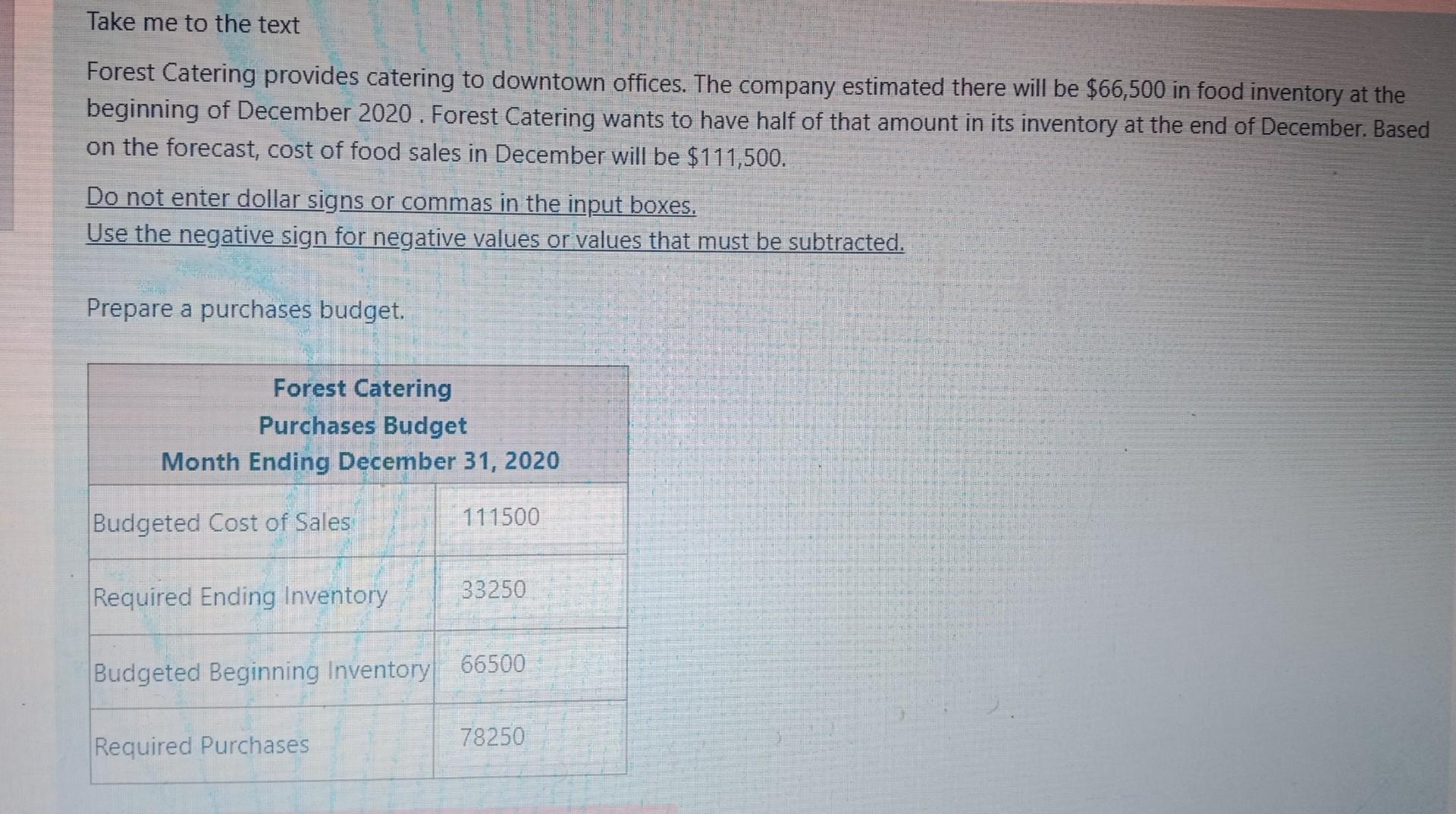  reply fast Take me to the text Forest Catering provides catering