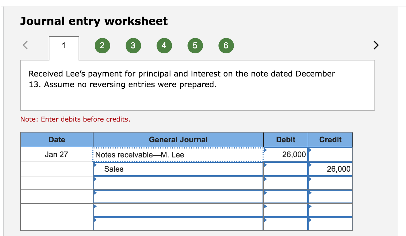 an adjusting entry to record the accrued interest on the Lee note.