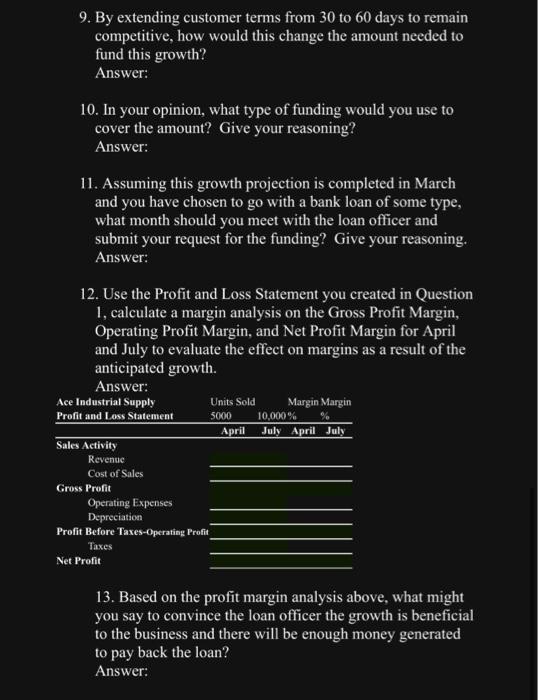 cost $5.50 /unit. Ace Industrial pays its suppliers for inventory deliveries at