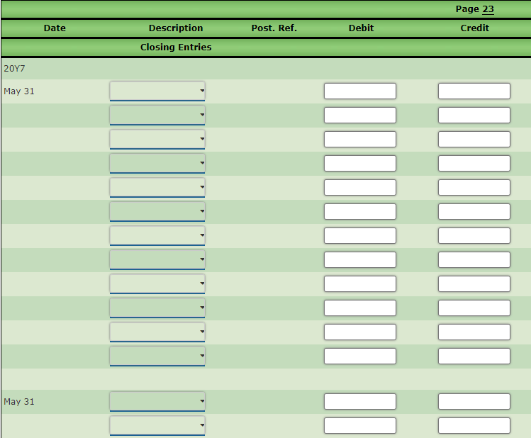 a merchandising business that uses the perpetual inventory system. The account balances