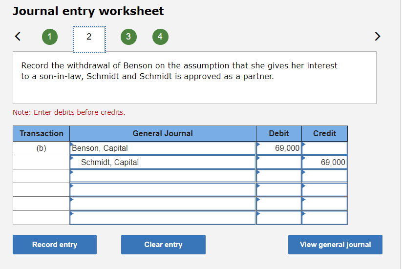 information [The following information applies to the questions displayed below.] Meir, Benson,
