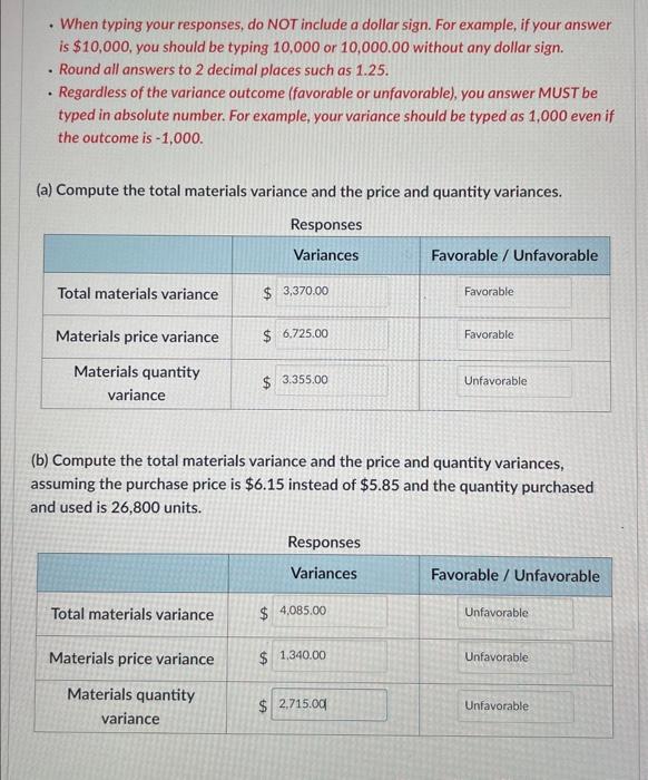 as wrong but im not sure why. The standard cost of Product