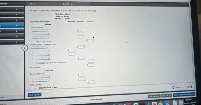 for Paoll Consulting. If an amount box does not require an entry,