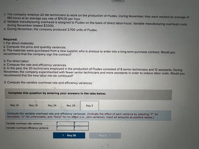 cost per unit Standard Quantity or Hours 2.10 ounces 0.80 hours 0.80