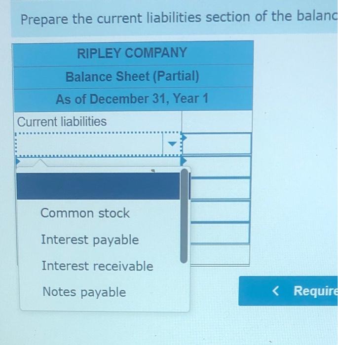 "Intrest Payable", "Intrest Recieveable", "Notes Payable". Please answer clearly and follow instructions