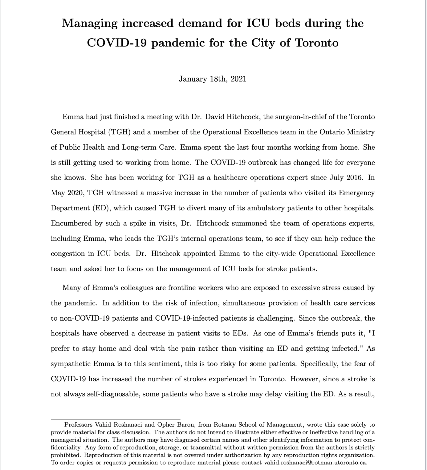 Please help me with this assignment. Managing increased demand for ICU beds