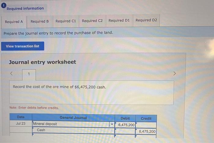 information Problem 8-7A Natural resources LO P3 The following information applies to