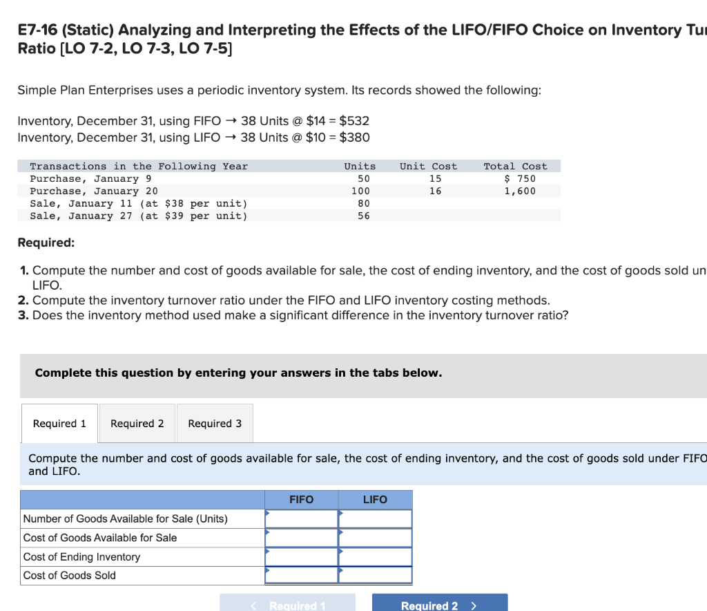 please help very confused E7-16 (Static) Analyzing and Interpreting the Effects of