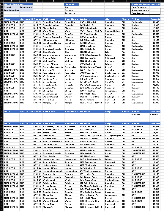 threecharacter code for each college and use that code to attach to