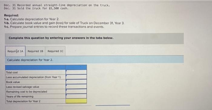 8-5A Computing and revising depreciation; selling plant assets LO C2, P1, P2