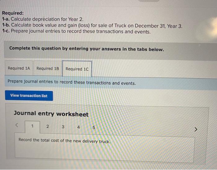 Year 1 Jan. 1 Paid $23,515 cash plus $1,785 in sales tax
