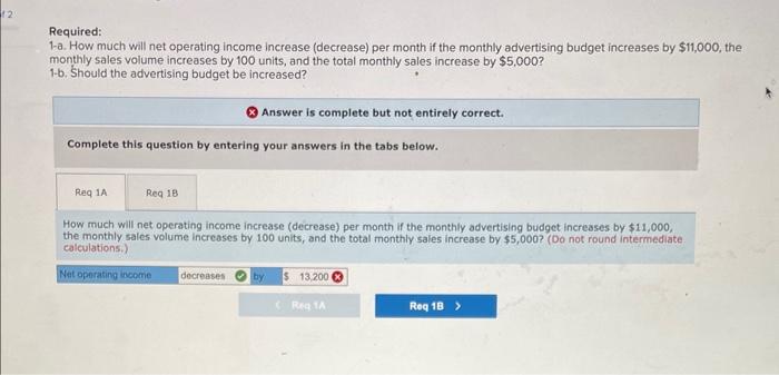 Selling Price, and Volume [LO5-4] [The following information applies to the questions